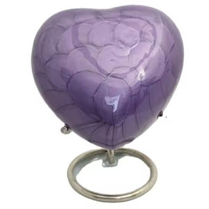 Hermosas Urnas de Cremación Azul Océano con Acabado Azul Sereno de Aluminio, Urna con Palomas Voladoras - Product Image 1