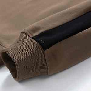 Sudadera de Invierno 2026 para Hombre, Estilo Retro Urbano, Cuello Alto, Personalizable, con Parches, Lavada, Cálida, Tejida, Lisa, Teñida, de Alta Calidad - Product Image 3