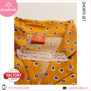 100% Rayon femmes 2pc bouton vers le bas Coord ensemble été pyjama Shorts de l'Inde pour un usage domestique au prix le plus bas - Product Image 6