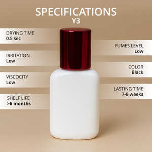 กาวต่อขนตาแห้งเร็ว 0.5 วินาที ยี่ห้อ Private Label ติดทนนาน ขนาด 3/5/10 มล. แพ็คพรีเมียม พร้อมอุปกรณ์ต่อขนตาแบบมืออาชีพ OEM - Product Image 2