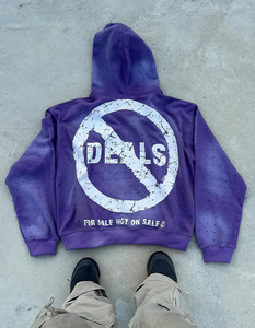 Custom Unisex 100% Cotton Zipper-Up Rhinestone work / Embroidered Winter <b>Hoodie</b> with Custom Logo Front - Product Image 4