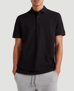 Venta al por mayor de camisetas de polo de golf de piqué personalizadas, Camiseta de punto con patrón sólido, opción de talla grande con diseño antiarrugas personalizado - Product Image 1