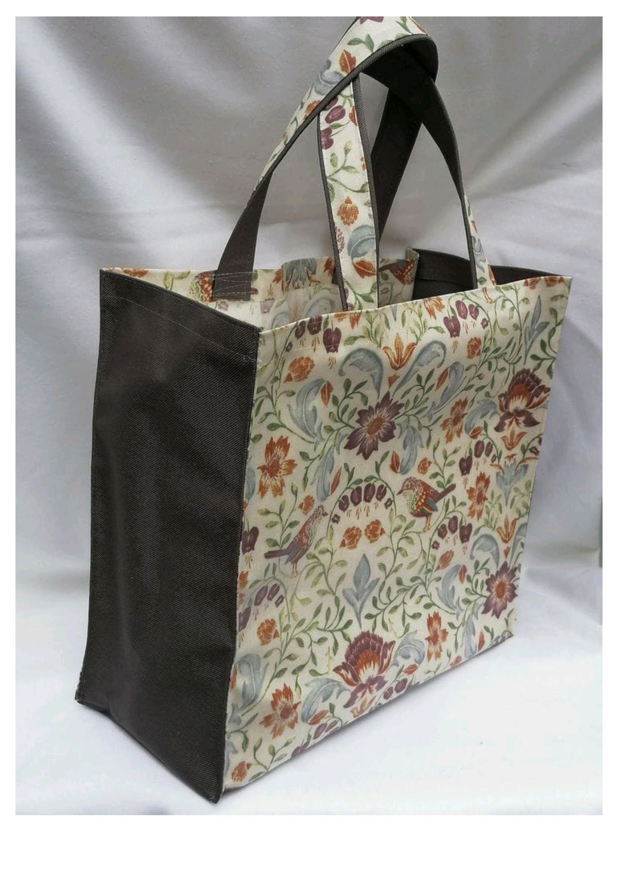 Cream, brown & multicolor