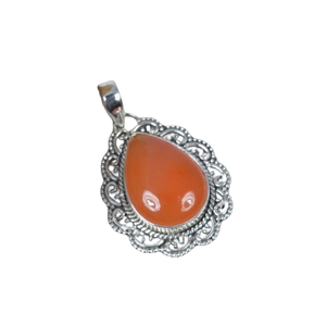 จี้พลอย925 925คาร์เนเลี่ยนสีแดงทำด้วยมือเครื่องประดับสำหรับคริสต์มาส - Product Image 1