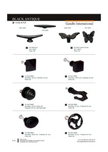 VENTE CHAUDE BOUTON DE PLACARD DE CONCEPTEUR DE PETITE TAILLE DE COULEUR NOIRE VINTAGE DE HAUTE QUALITÉ DU FABRICANT INDIEN - Product Image 3