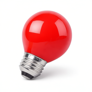 Bombilla Incandescente Esférica de 15W 230V E27 Color Rojo - Product Image 2