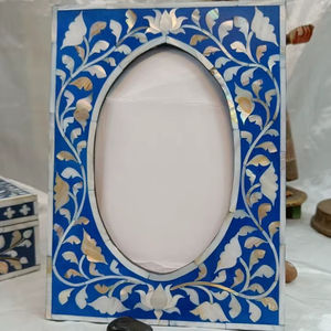 Marco de fotos con incrustaciones de hueso de último diseño a un precio asequible Fabricante y exportador de la India hecho con artesanía famosa - Product Image 1