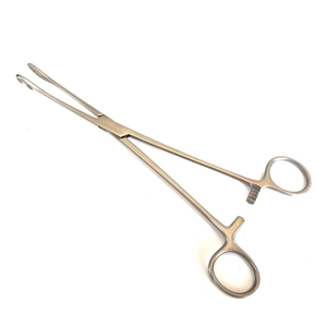 Pinzas para Esponjas Foerster de 10 Pulgadas, Rectas, Dentadas, de Acero Inoxidable, Clase II, Instrumentos Quirúrgicos Veterinarios Desechables - Product Image 1