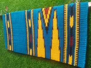 Western Show Horse Saddle Blanket Diseño de Nueva Zelanda Manta de sillín de lana hecha a mano Top Wool Saddle Pad Size - Product Image 3