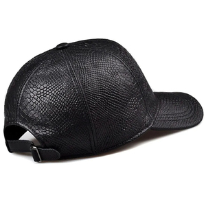 หมวกเบสบอลหนังแท้แบบระบายอากาศได้  ลายนูน  ดีไซน์คลาสสิก  คุณภาพสูง  ขายดี - Product Image 4