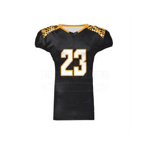 Maillot de football américain unisexe imprimé personnalisé meilleure qualité respirant léger 100% polyester séchage rapide antibactérien UV - Product Image 1