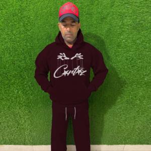 Chándal Deportivo Vintage para Hombre, 100% Algodón, Estilo Urbano, con Capucha, Cuello Elástico, Sudadera sin Mangas, Felpa Técnica, Secado Rápido, Transpirable, Color Sólido - Product Image 1