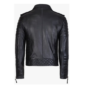 Chaqueta de cuero elegante para hombre con logotipo personalizado 2025 hecha con material de alta calidad disponible a precios razonables OEM - Product Image 6