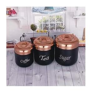 Stainless Steel Metal Food Storage <b>Canister</b> Round Silver Finished for Kitchen <b>Sugar</b> <b>Coffee</b> & <b>Tea</b> <b>Canister</b> Sets - Product Image 6
