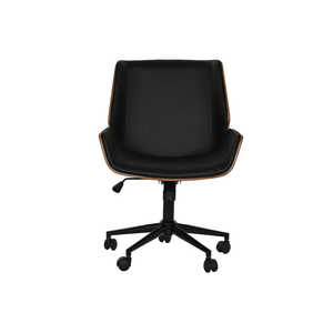 Silla Ergonómica ESPRIT para Oficina en Casa, Contemporánea, con Altura Ajustable y Reposacabezas, para Taller, Hospital, Escuela, en Madera Contrachapada Negra, Espuma y Hierro - Product Image 6