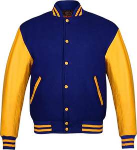 Vente en gros OEM veste d'équipe de baseball noire en polyester grande taille pour l'hiver veste Lettermen universitaire personnalisée manteaux pour hommes - Product Image 5