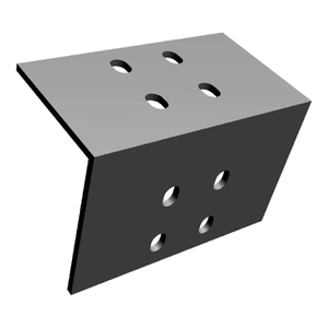 Staffe angolari SCHNEIDER ELECTRIC KTB0000YE2 per morsettiere KTA 1600A a 4000A e KTC 2000A 5000A, unità di alimentazione piatta - Product Image 1