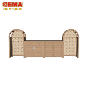 EMA 2025 Étagère de présentation en bois pour enfants avec plusieurs compartiments-<span class=keywords><strong>Rangement</strong></span> extérieur pour <span class=keywords><strong>jeux</strong></span> de rôle pour outils et artisanat du bois - Product Image 1
