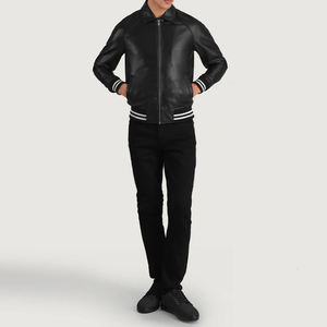 เสื้อแจ็กเก็ตผู้ชายแบบพรีเมี่ยมมีซิปสไตล์วินเทจเสื้อกีฬาในเมืองดูแข็งแรงทนทานมีสไตล์เสื้อแจ็คเก็ตทีมตัวแทนที่มีดีไซน์ทันสมัย - Product Image 6