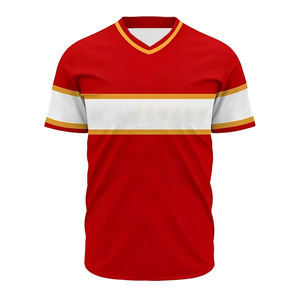 Camisetas de béisbol personalizadas antibacterianas y UV transpirables de secado rápido ropa deportiva de talla grande camisas y tops para servicio OEM unisex - Product Image 1