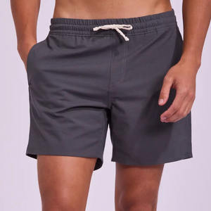 Best Price <b>Men's</b> Board Shorts Custom Logo Printed Solid Pattern Beach <b>Trunks</b> Elastic Mid Waist Closure Multiple Styles Available - Product Image 1