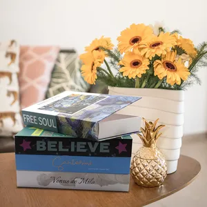 TRIHO-cajas de libros decorativas TRb- 1322, tapa magnética, libros falsos para decoración, estante para el hogar, mesa de café - Product Image 5