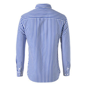 Camisas Casuales de Otoño para Hombre, de Moda, de Satén Sólido, Tejidas, Transpirables, de Manga Larga, Cierre de Botón, Corte Entallado, Estilo Urbano - Product Image 2