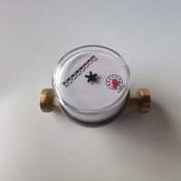 Brass Single-Jet Mechanical Water Meter with Replaceable Measuring Cartridge, Easy Maintenance