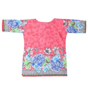 Girls Lawn Printed <b>Kurti</b> - Pink - Product Image 3