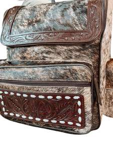 กระเป๋าเป้หนังวัวแท้สไตล์โบฮีเมียนสำหรับผู้หญิง งานฝีมือแกะสลักด้วยมือ คุณภาพพรีเมียม กันน้ำ ขายดี - Product Image 2