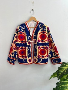 เสื้อแจ็คเก็ตปักลายซูซานี ผ้าฝ้ายเนื้อละเอียด ปักมือลายดอกไม้ เสื้อคลุมลายซูซานี แจ็คเก็ตปักลายซูซานี แจ็คเก็ตปักลาย TNT ของขวัญสำหรับเธอ - Product Image 6