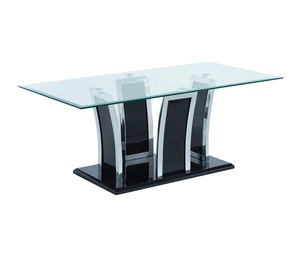 Stainless Steel Modern Coffee <b>table</b> <b>for</b> restaurant Glass Top Metal Iron Frame Stylish Coffee <b>Table</b> <b>for</b> Living Room Decor - Product Image 3