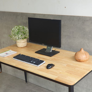 โต๊ะทำงานไม้ยางพารา CONE II System HBCN029 ขนาด 140x70 ซม. ขาเหล็ก เฟอร์นิเจอร์สำนักงานทันสมัยและมินิมอล - โต๊ะคอมพิวเตอร์ - Product Image 6