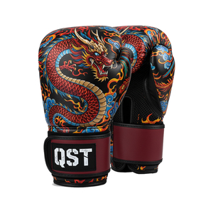 Guantes de Boxeo Profesionales de Piel Sintética Transpirable de Alta Calidad con Logotipo Personalizado, para Entrenamiento y Sparring, Venta al por Mayor - Product Image 5