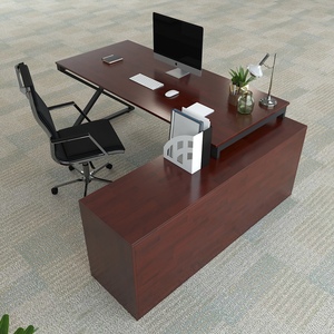 XConcept Executive <b>Desk</b> 180x160 Modern Contemporary Design Assembly Required Computer Table for Office <b>Study</b> Bedroom Furniture - Product Image 2
