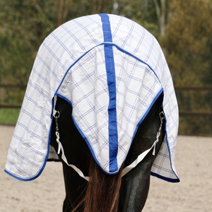 Couverture anti-mouches pour cheval en coton australien de qualité supérieure, personnalisée, avec cache-cou amovible, non imperméable, couverture en nylon pour cheval - Product Image 2