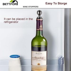 Reversible Vacuum Silicone <b>Wine</b> Stopper Leak-Proof and Fresh-Keeper Reusable <b>Wine</b> Cork for Standard <b>Wine</b> Bottles - Product Image 3