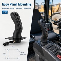 Manette de commande FNR à 5 interrupteurs pour chargeuse sur pneus, mini-chargeuse, chariot télescopique, 12V, à effet Hall, pièces de rechange pour engins de construction