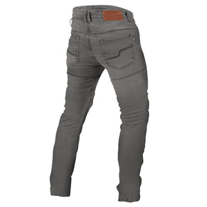 Dark blue <b>mens</b> <b>biker</b> <b>jeans</b> with CE Certified protection and removable knee protectors for added safety made in Pakistan - Product Image 2