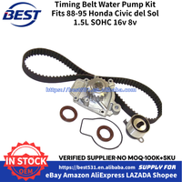 MBSGSW Kit de courroie de distribution Pompe à eau pour Lexus RX330 ES330 Toyota Solara Sienna Camry Highlander 3.0L 3.3L V6 2001-2008 TBK257A