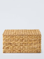 Vente en gros de panier en jonc de mer tissé à la main panier rectangulaire rustique écologique en matériau naturel