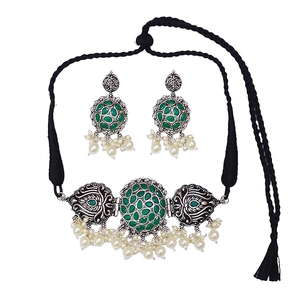 Collier de mariage Kundan vert - Product Image 2
