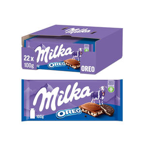 Auténticas barras de chocolate con leche alpina Milka de 100g con receta cremosa de leche alpina para distribución al por mayor. - Product Image 4