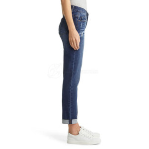 Pantalones Vaqueros Ligeros de Algodón 100% de Alta Calidad para Mujer, Estilo Casual Deportivo, Lavado Plano, Transpirables, de Secado Rápido, para Verano, Personalizados OEM - Product Image 4