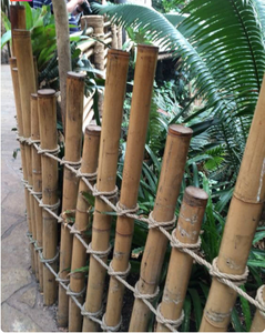 Valla de bambú moderna hecha a mano de tamaño personalizado, duradera y ecológica, producto artesanal de bambú natural - Product Image 3