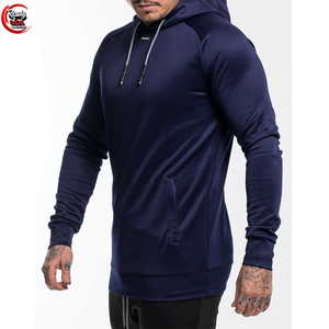 Sudadera con capucha de algodón 100% de 400gsm de peso pesado para hombre, patrón estampado polar de invierno con diseño de bolsillo sin cuerdas, teñido liso - Product Image 4