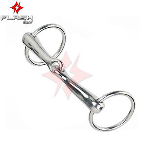 Premium 4 pulgadas Pony Ring Snaffle Bit Durable Acero inoxidable Horse Bit Cómodo Control efectivo Pony Riding Training - Product Image 6