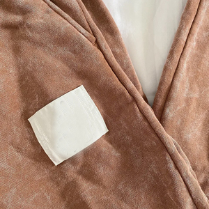 Pantalones de chándal personalizados desgastados informales de alta calidad, pantalones de chándal acampanados personalizados de lana, pantalones de chándal de lavado de piedra de algodón para hombres - Product Image 4