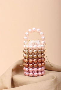 คลัทช์ลูกปัดคริสตัลสีน้ำตาลอำพันทรงสี่เหลี่ยมที่มีสายคล้องสีทองและสายคล้องลูกปัดแบบมีสไตล์ในราคาขายส่ง - Product Image 4