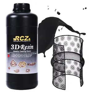 High Wax Black Color UV Curing Liquid Castable Resin Jewelry 3D Resin For LCD DLP Printer